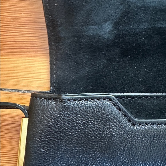 J. Crew Claremont Black Leather Shoulder Bag - Picture 6 of 8